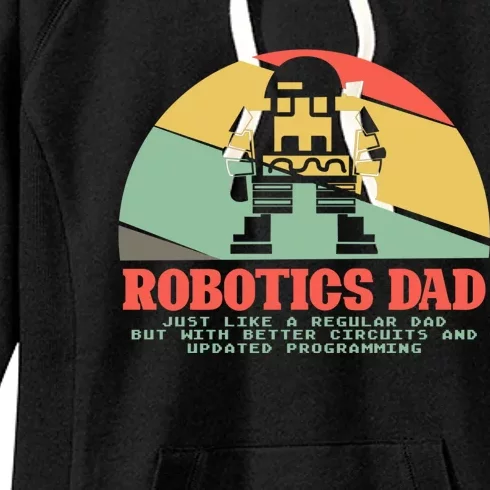 Robotics Dad Ai Robot Engineering Engineers Fathers Day Gift Women's Fleece Hoodie