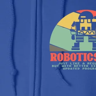 Robotics Dad Ai Robot Engineering Engineers Fathers Day Gift Full Zip Hoodie