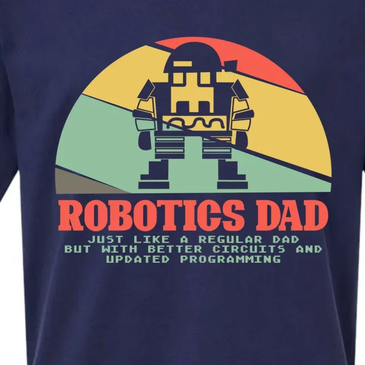 Robotics Dad Ai Robot Engineering Engineers Fathers Day Gift Sueded Cloud Jersey T-Shirt