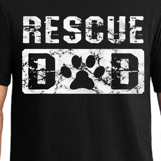 Rescue Dad Animal Activist Dog Lover Pet Owner Rescuer Dad Pajama Set