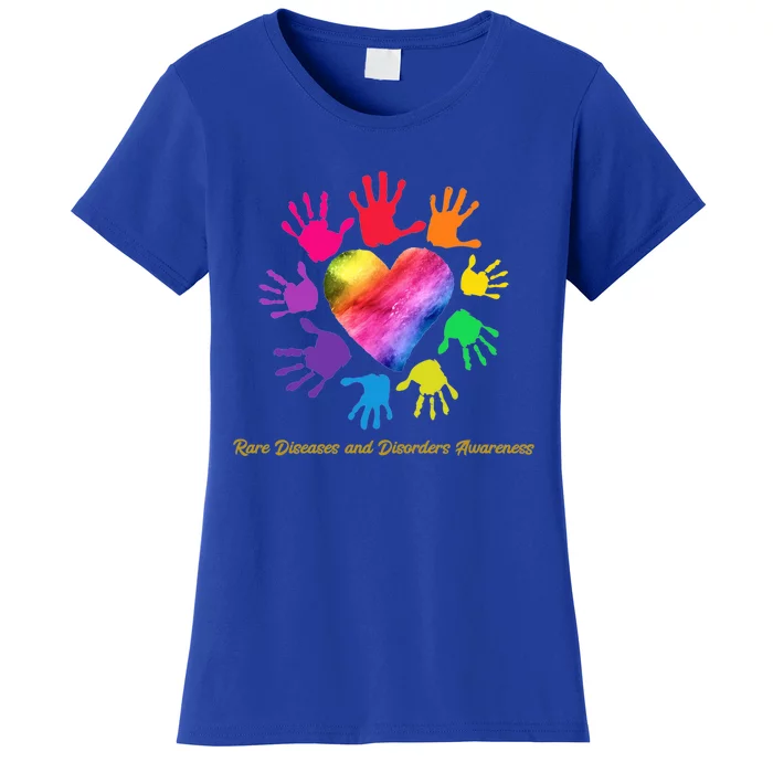 Rare Diseases And Disorders Awareness Hands Gift Cute Gift Women's T-Shirt