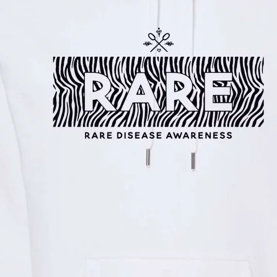 Rare Disease Awareness Rare Rare Chronic Illness Premium Hoodie