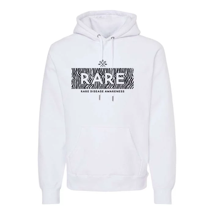 Rare Disease Awareness Rare Rare Chronic Illness Premium Hoodie