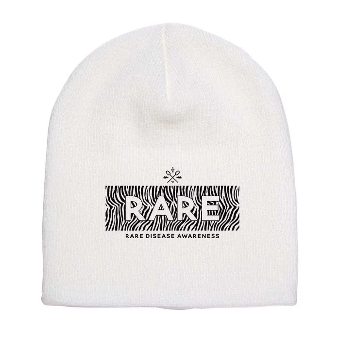 Rare Disease Awareness Rare Rare Chronic Illness Short Acrylic Beanie