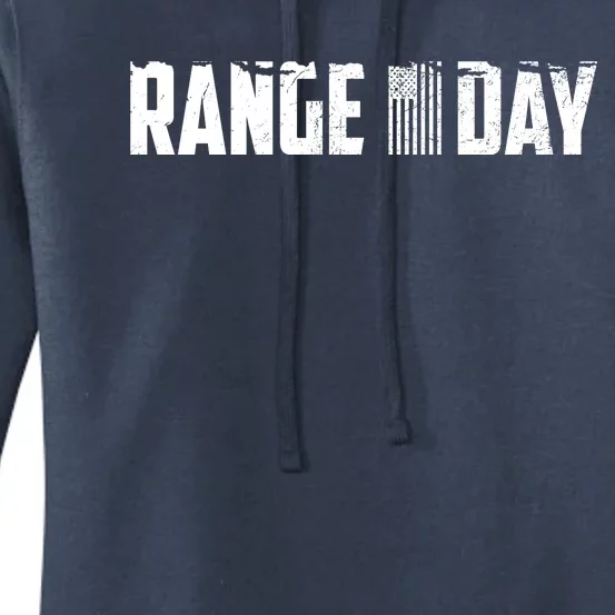 Range Day American Flag Women's Pullover Hoodie