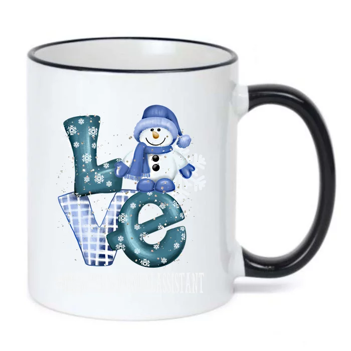 Registered Dental Assistant Love Snow Xmas Winter Season Cute Gift Black Color Changing Mug