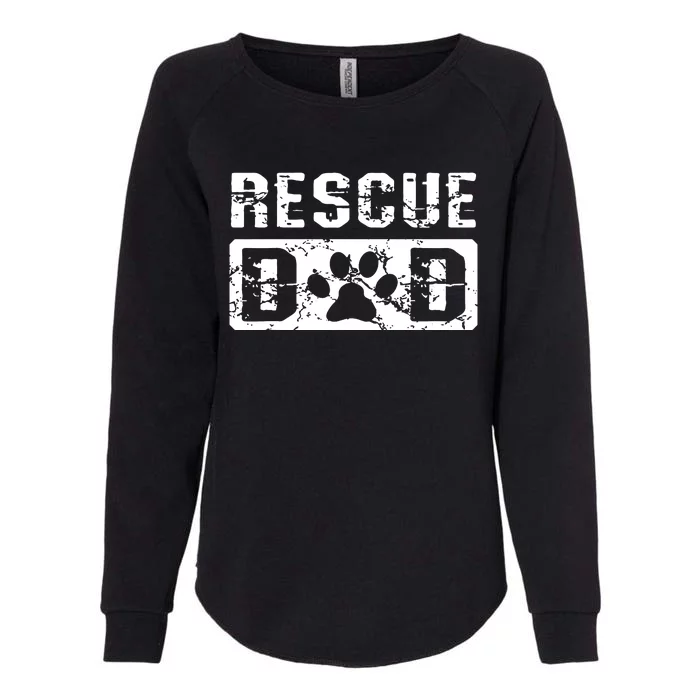 Rescue Dad Animal Activist Dog Lover Pet Owner Rescuer Dad Womens California Wash Sweatshirt