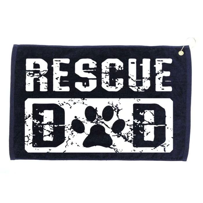 Rescue Dad Animal Activist Dog Lover Pet Owner Rescuer Dad Grommeted Golf Towel