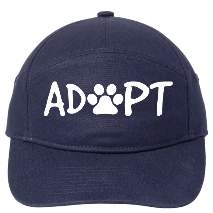 Rescue Dog Adopt Rescue Dog Lover Rescue Dog Owner Gift 7-Panel Snapback Hat