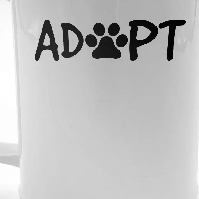 Rescue Dog Adopt Rescue Dog Lover Rescue Dog Owner Gift Front & Back Beer Stein