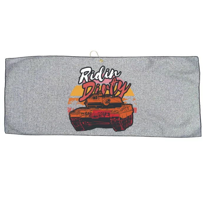 Ridin Dirty Army Large Microfiber Waffle Golf Towel