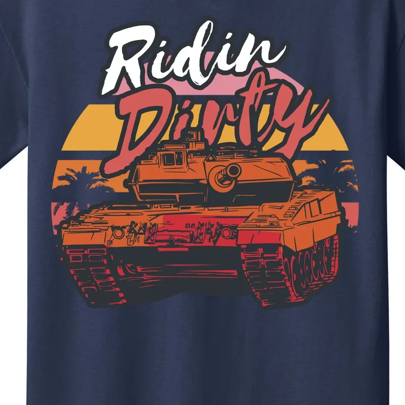 Ridin Dirty Army Kids T-Shirt