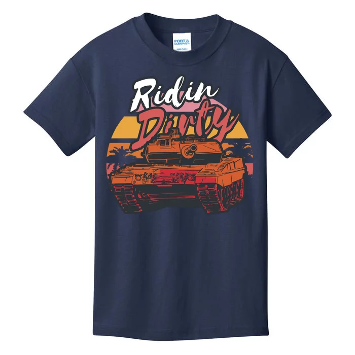 Ridin Dirty Army Kids T-Shirt