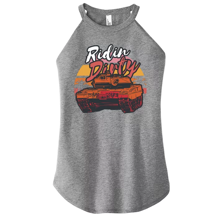 Ridin Dirty Army Women’s Perfect Tri Rocker Tank