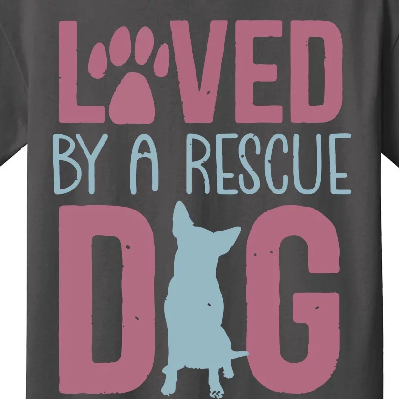 Rescue Dog Animal Adoption Rescue Dog Foster Lover Kids T-Shirt