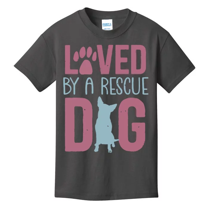 Rescue Dog Animal Adoption Rescue Dog Foster Lover Kids T-Shirt