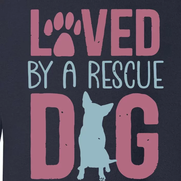 Rescue Dog Animal Adoption Rescue Dog Foster Lover Toddler Sweatshirt