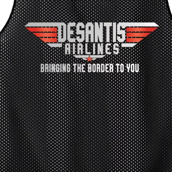 Ron DeSantis Airlines Top DeSantis Airlines Funny Meme Mesh Reversible Basketball Jersey Tank