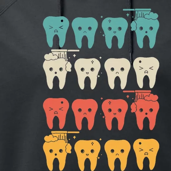 Retro Dental Assistant Performance Fleece Hoodie