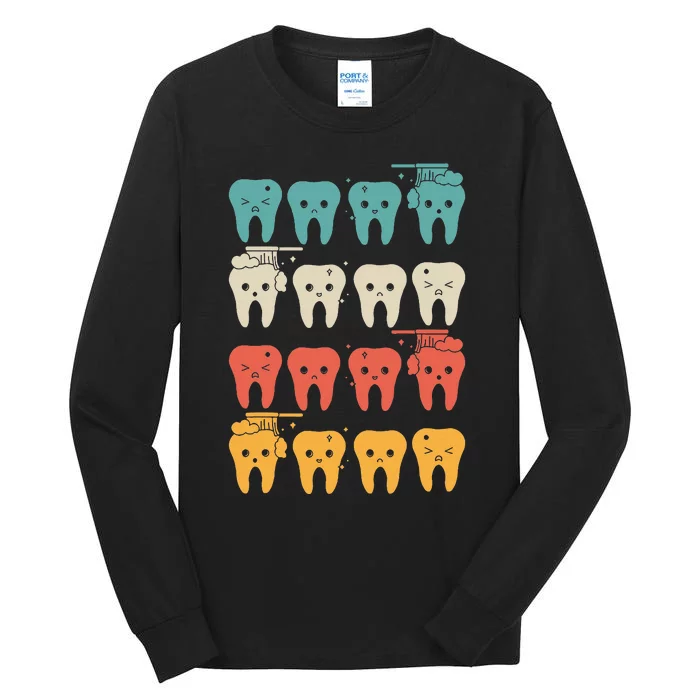 Retro Dental Assistant Tall Long Sleeve T-Shirt