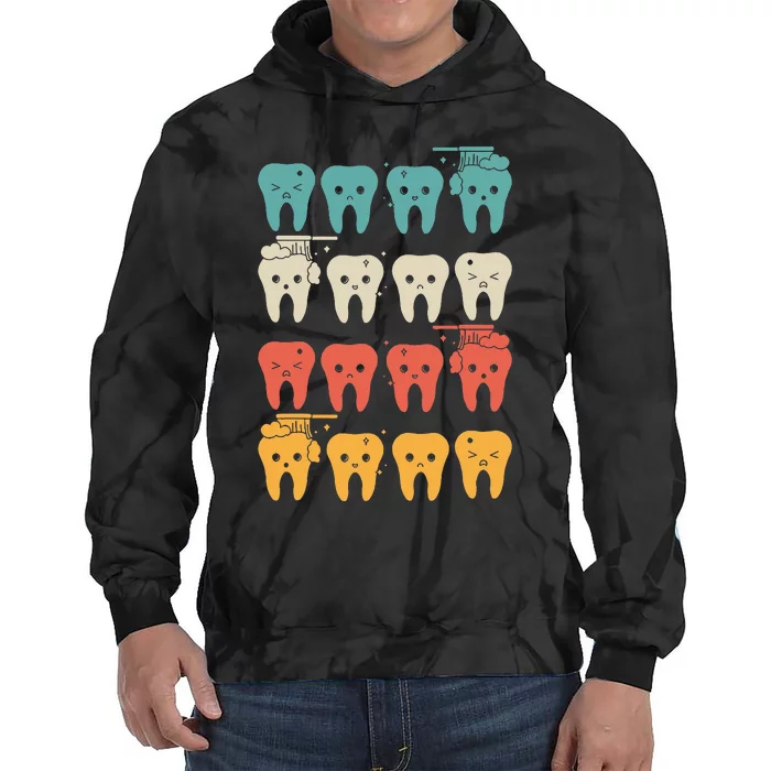 Retro Dental Assistant Tie Dye Hoodie