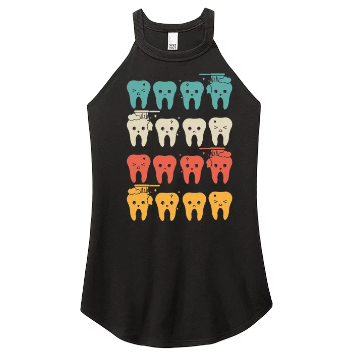 Retro Dental Assistant Women’s Perfect Tri Rocker Tank