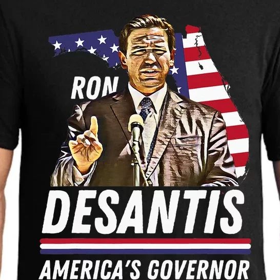 Ron Desantis AmericaS Governor Florida Us Flag Pajama Set