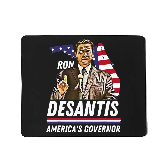 Ron Desantis AmericaS Governor Florida Us Flag Mousepad