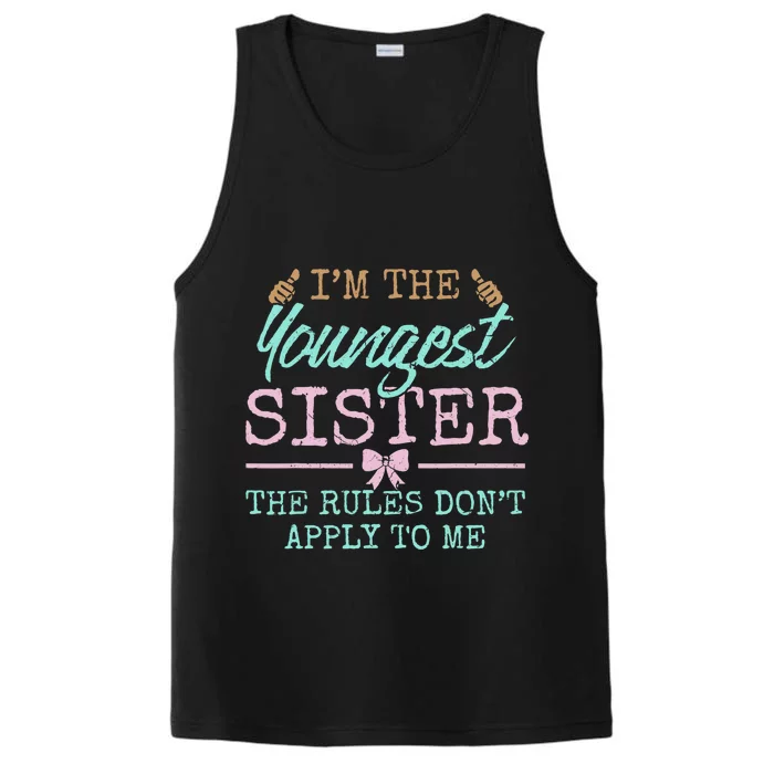 Rules Don't Apply To Me Youngest Adult 3 Sisters Matching Gift Performance Tank