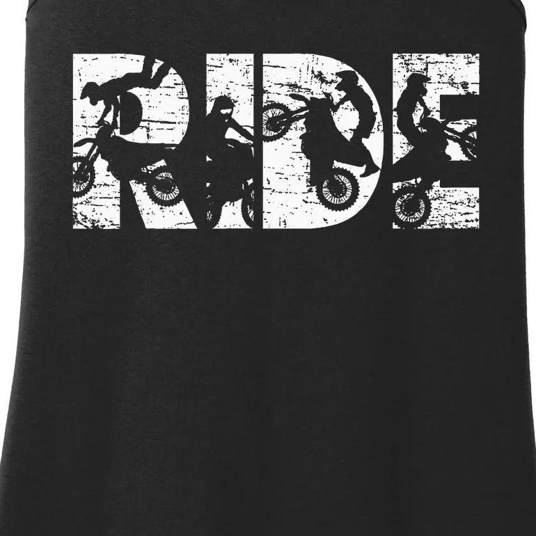 Ride Dirt Bike Rider Motocross Enduro Dirt Biking Ladies Essential Tank