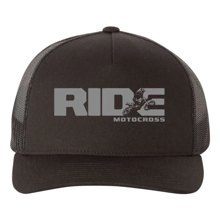 Ride Dirt Bike Motocross Apparel Motocross Dirt Bike Yupoong Adult 5-Panel Trucker Hat