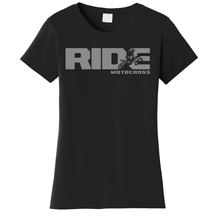 Ride Dirt Bike Motocross Apparel Motocross Dirt Bike Women's T-Shirt