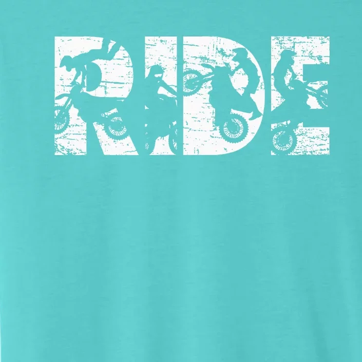 Ride Dirt Bike Rider Motocross Enduro Dirt Biking ChromaSoft Performance T-Shirt