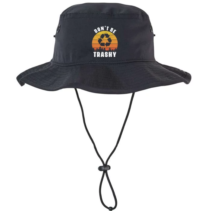 Retro Don't Be Trashy Recycle Save The Environment Earth Day Legacy Cool Fit Booney Bucket Hat