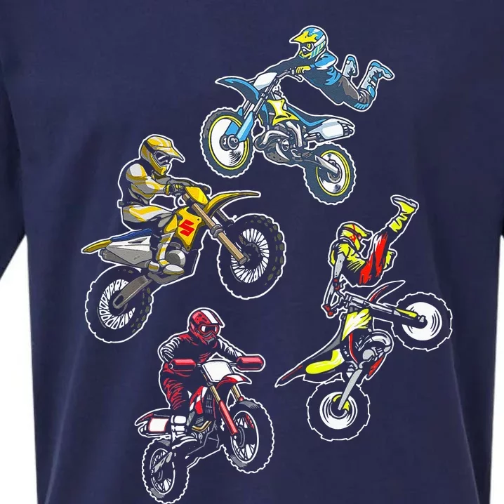 Retro Dirt Bike Motocross Sueded Cloud Jersey T-Shirt