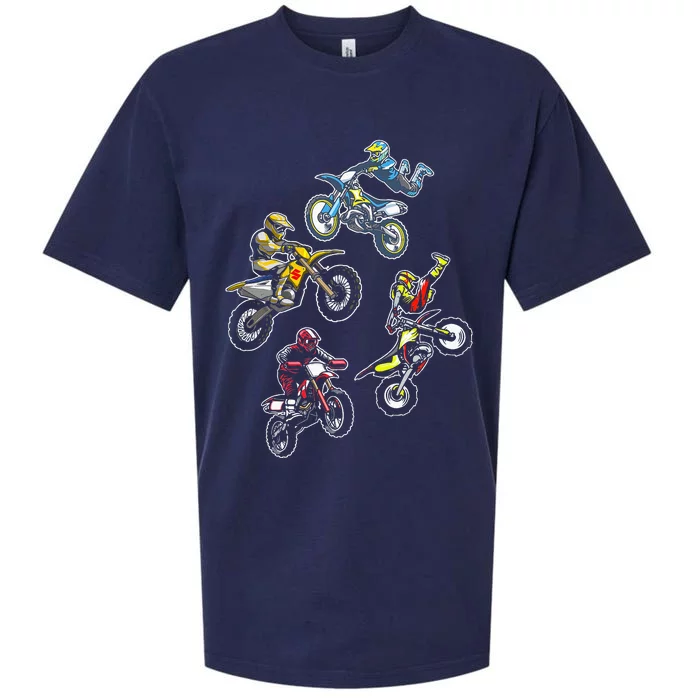 Retro Dirt Bike Motocross Sueded Cloud Jersey T-Shirt