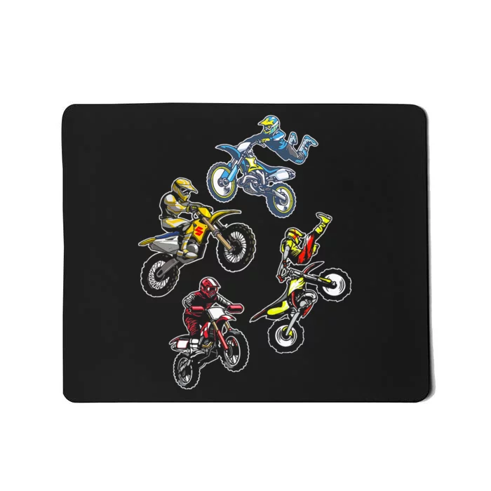 Retro Dirt Bike Motocross Mousepad