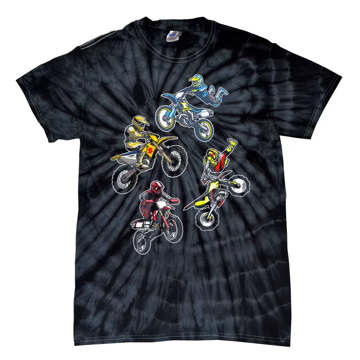 Retro Dirt Bike Motocross Tie-Dye T-Shirt