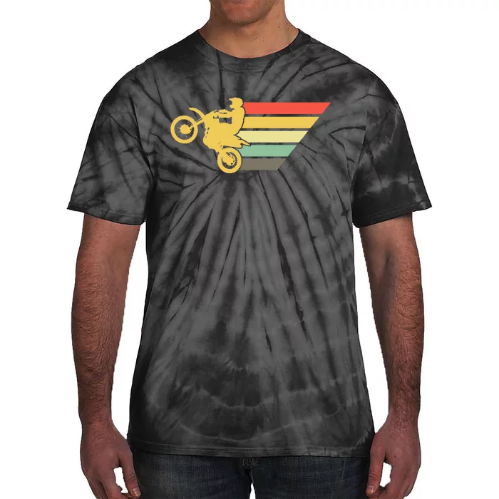 Retro Dirt Bike Rider Vintage MX Motocross Supercross Tie-Dye T-Shirt