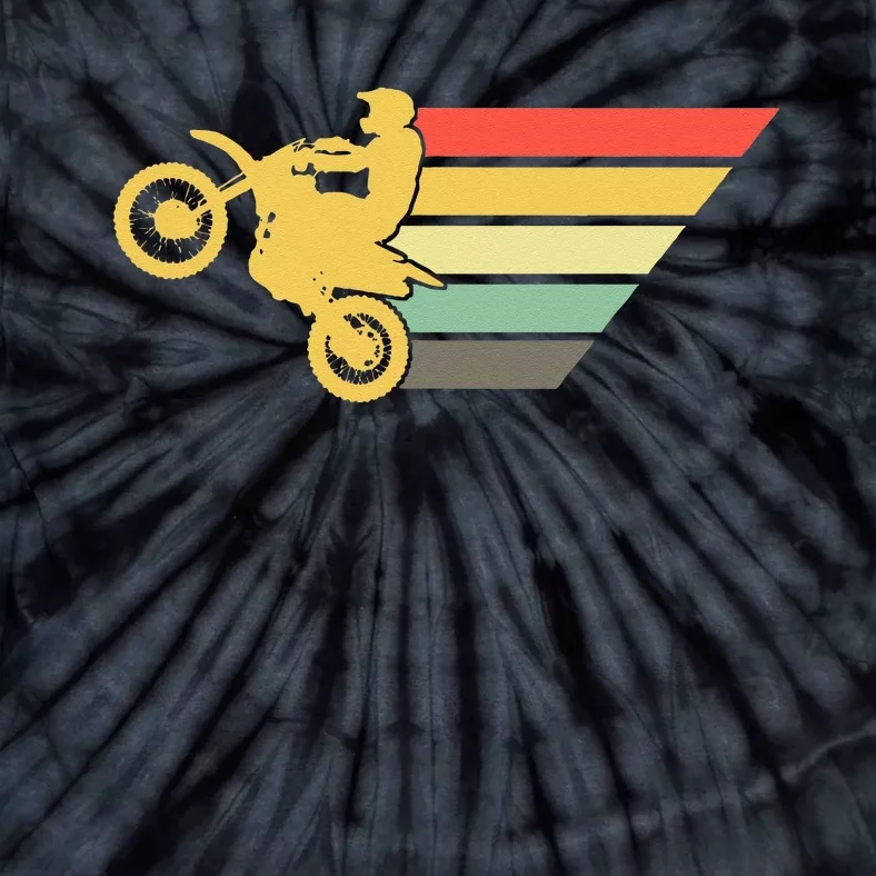 Retro Dirt Bike Rider Vintage MX Motocross Supercross Tie-Dye T-Shirt