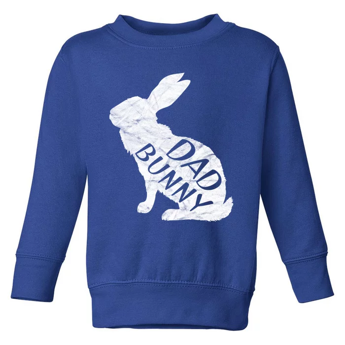 Retro Dad Bunny Gift Father Rabbit Matching Family Easter Gift Toddler Sweatshirt