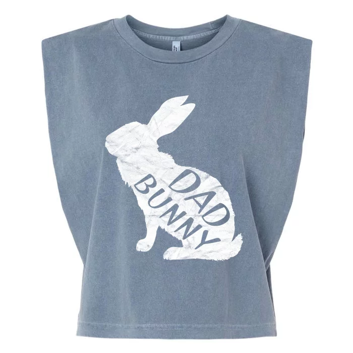 Retro Dad Bunny Gift Father Rabbit Matching Family Easter Gift Garment-Dyed Women's Muscle Tee