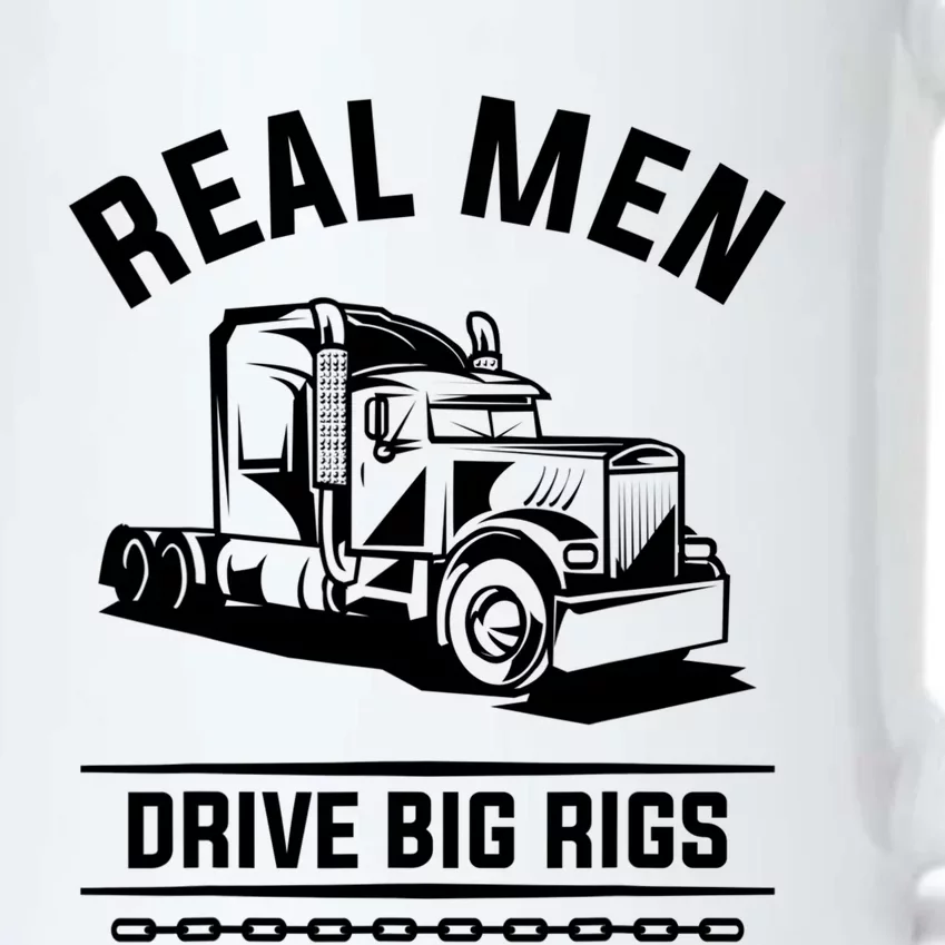 Real Drive Big Rigs For A Trucker Gift Black Color Changing Mug