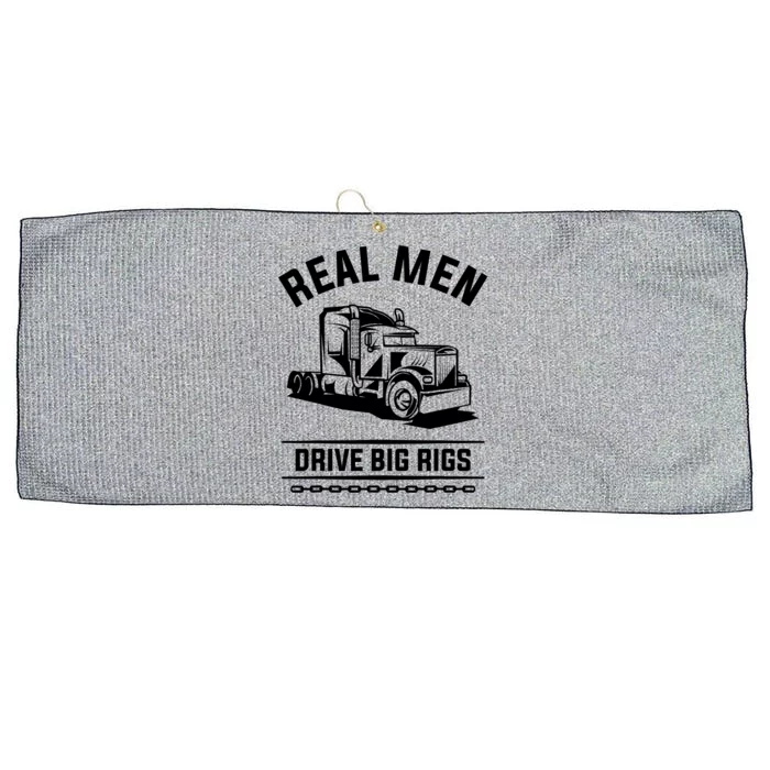 Real Drive Big Rigs For A Trucker Gift Large Microfiber Waffle Golf Towel