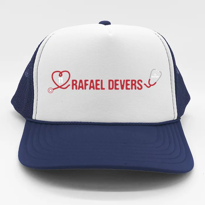 Rafael Devers Boston Baseball Player Medical Student Doctor Gift Trucker Hat