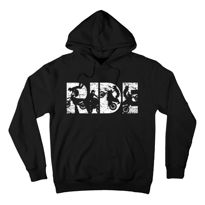 Ride Dirt Bike Rider Motocross Enduro Dirt Biking Gift Hoodie