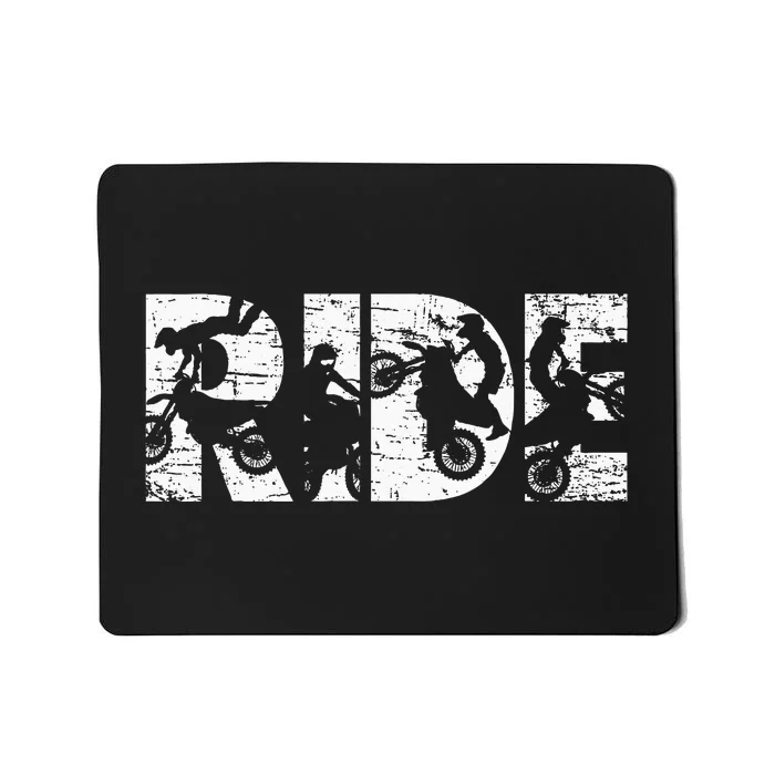 Ride Dirt Bike Rider Motocross Enduro Dirt Biking Gift Mousepad