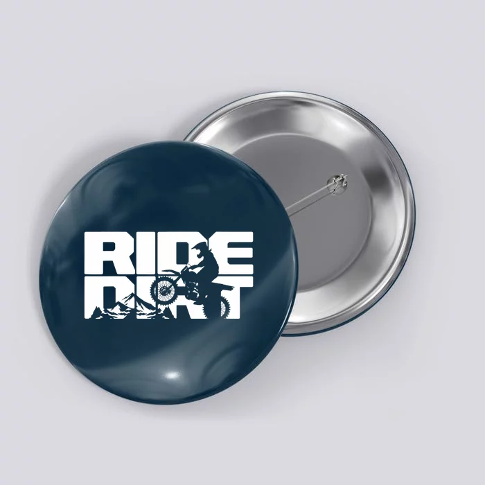 Ride Dirt Bike Motocross Graphic - Motocross Button