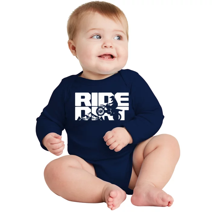 Ride Dirt Bike Motocross Graphic - Motocross Baby Long Sleeve Bodysuit