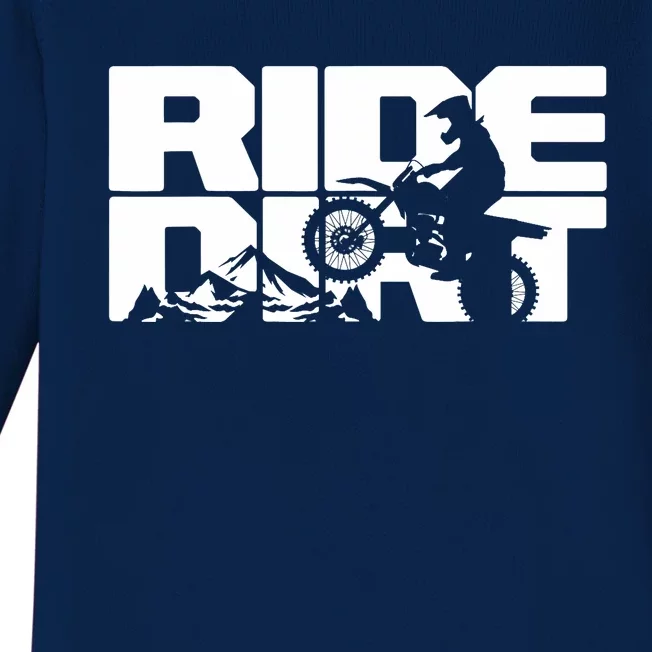 Ride Dirt Bike Motocross Graphic - Motocross Baby Long Sleeve Bodysuit